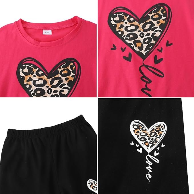 Leopard Heart Pant Set - Image 2