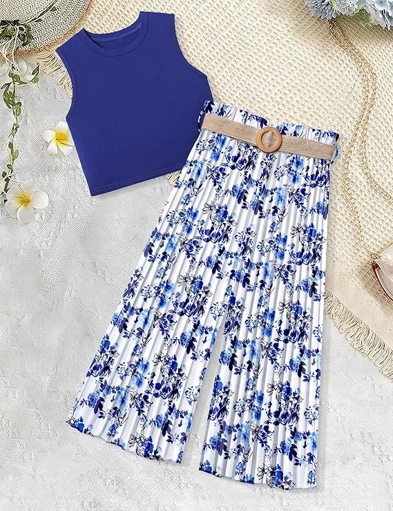 Blue Floral Collar Set - Image 2