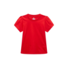 Red Round Collar Tee