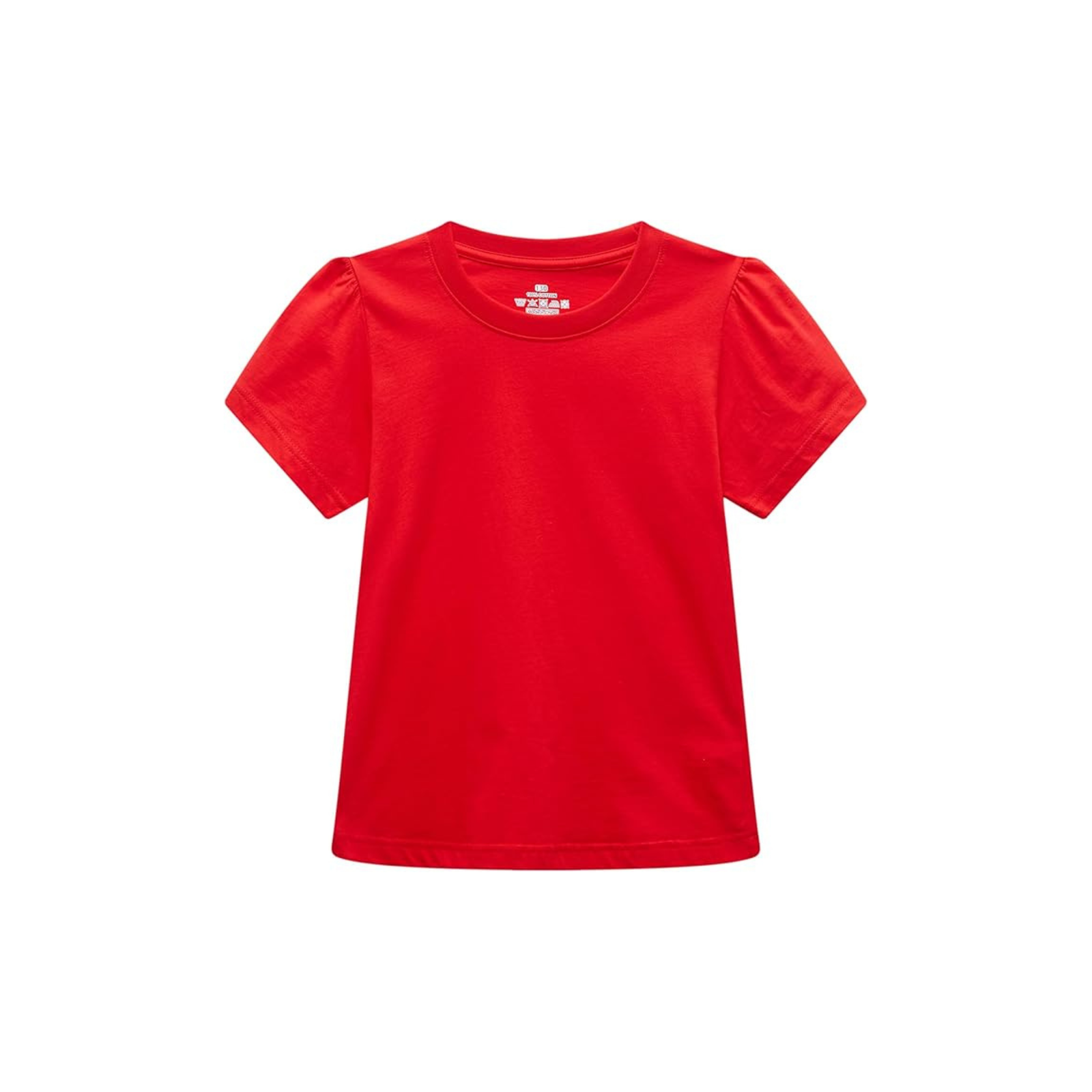 Red Round Collar Tee