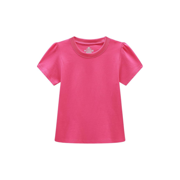 Pink Round Collar Tee