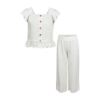 Minimalist White Shirt Set