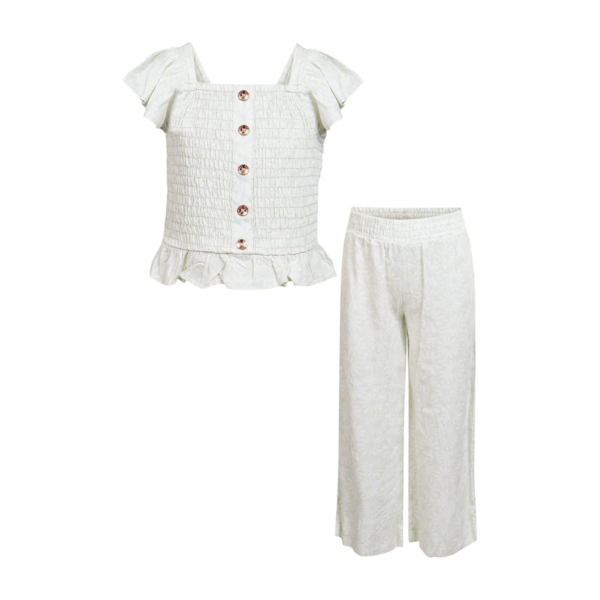 Minimalist White Shirt Set