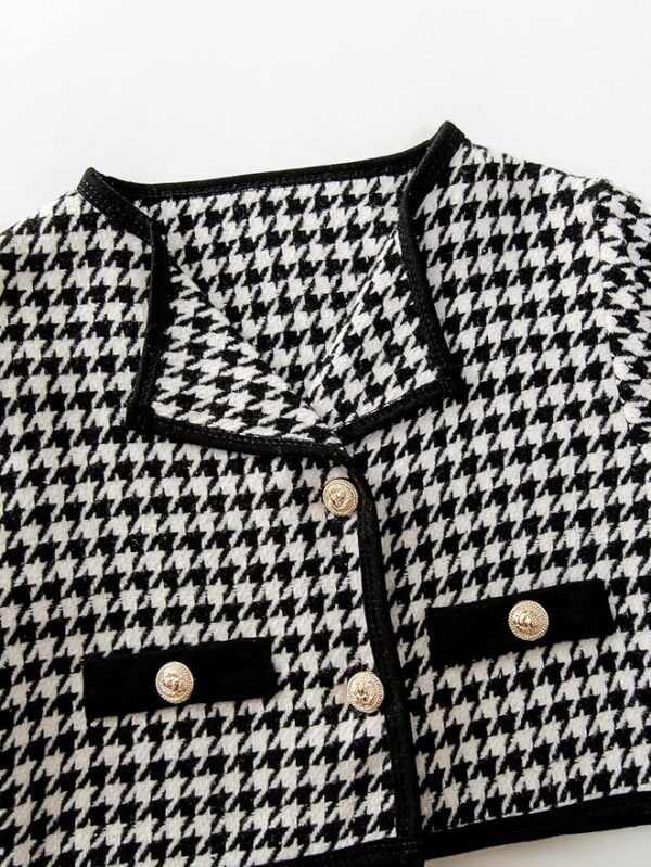 B&W Houndstooth Skirt