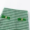 Green Houndstooth Skirt