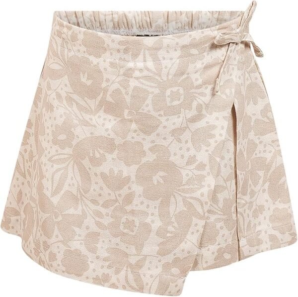 81MOyRI6ayL._AC_SX679_ Beige Floral Skirt Set