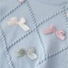 Blue Sweater Skirt Set