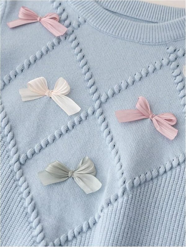 Blue Sweater Skirt Set
