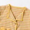 Yellow Houndstooth Skirt