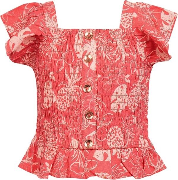 Red Blossom Short Set