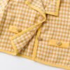 Yellow Houndstooth Skirt