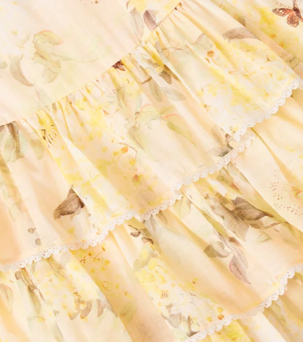 Yellow Botanical Dress